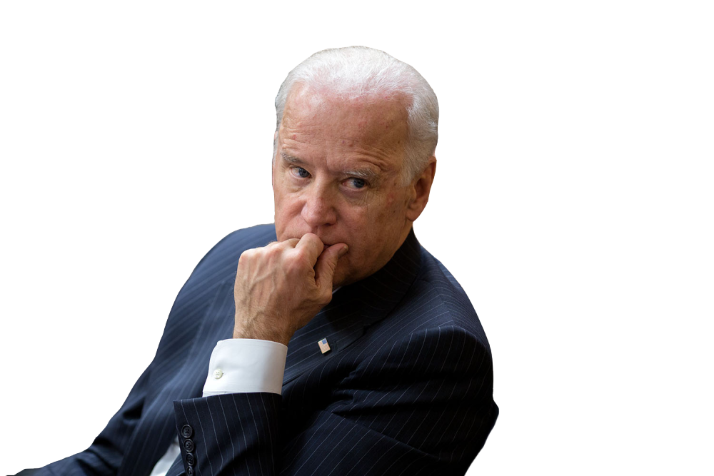 High Quality Nervous Joe Biden w/transparency Blank Meme Template