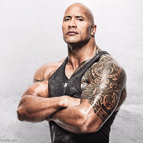 The Rock Arms Crossed | image tagged in the rock arms crossed | made w/ Imgflip meme maker