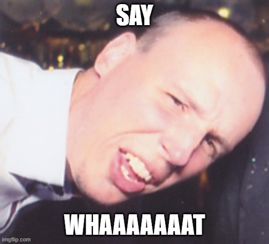 Say What | SAY; WHAAAAAAAT | image tagged in say what | made w/ Imgflip meme maker