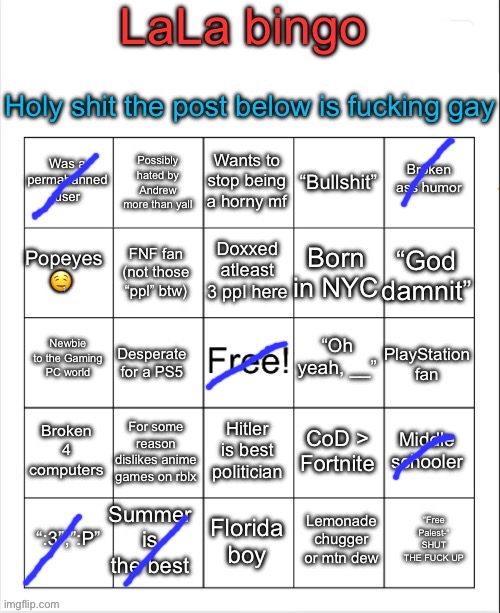 gm chat | image tagged in lala bingo p | made w/ Imgflip meme maker