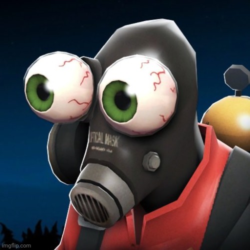 Flabbergasted pyro | image tagged in flabbergasted pyro | made w/ Imgflip meme maker
