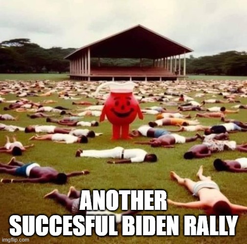 Another Succesful Biden Rally | ANOTHER SUCCESFUL BIDEN RALLY | image tagged in biden,rally | made w/ Imgflip meme maker