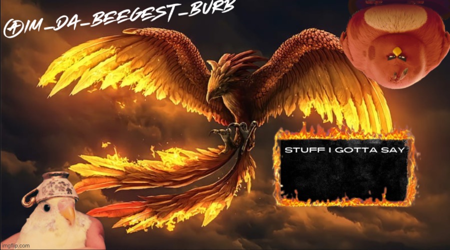 IM_DA_BEEGEST_BURD's announcement temp | image tagged in im_da_beegest_burd's announcement temp | made w/ Imgflip meme maker