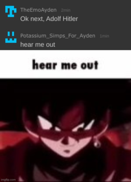 we were doing sma or pass | image tagged in goku hear me out | made w/ Imgflip meme maker