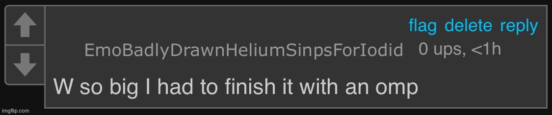 L so big helium | image tagged in l so big helium | made w/ Imgflip meme maker