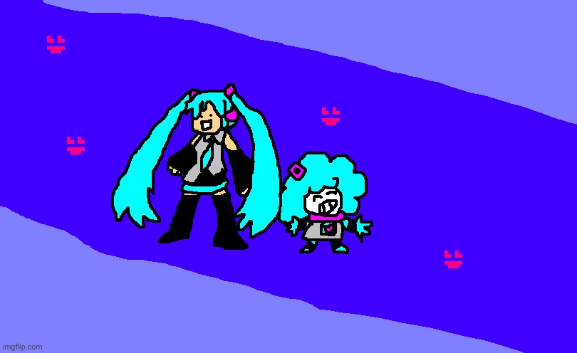 Vocaloid candy man | image tagged in drawing,hatsune miku | made w/ Imgflip meme maker