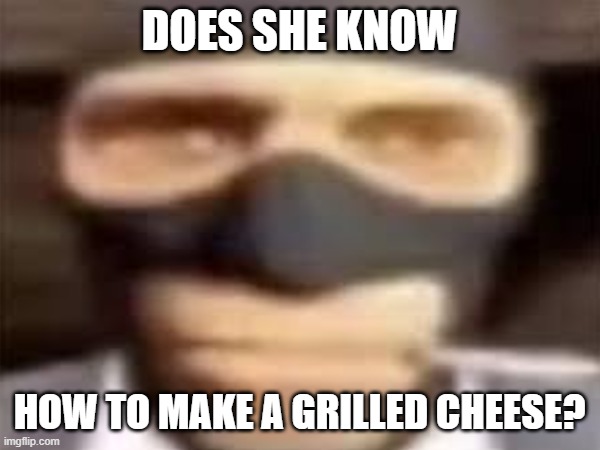 DOES SHE KNOW HOW TO MAKE A GRILLED CHEESE? | made w/ Imgflip meme maker