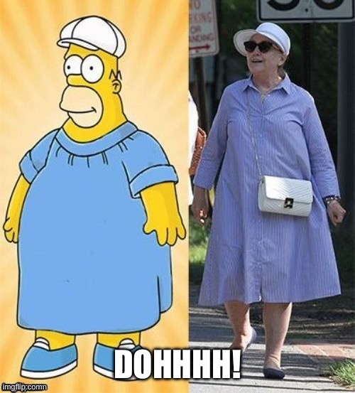 Hillary and Homer ticket | DOHHHH! | image tagged in hooray | made w/ Imgflip meme maker