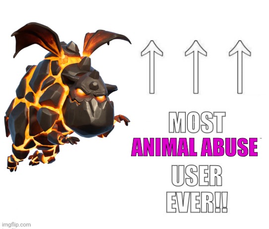 To Nubasik07 | ANIMAL ABUSE | image tagged in the most user ever | made w/ Imgflip meme maker