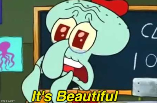 It's Beautiful | image tagged in it's beautiful | made w/ Imgflip meme maker
