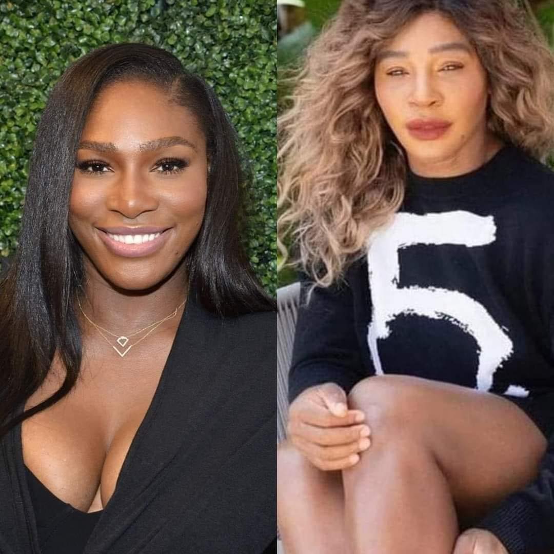 Serena Williams before and after Blank Meme Template