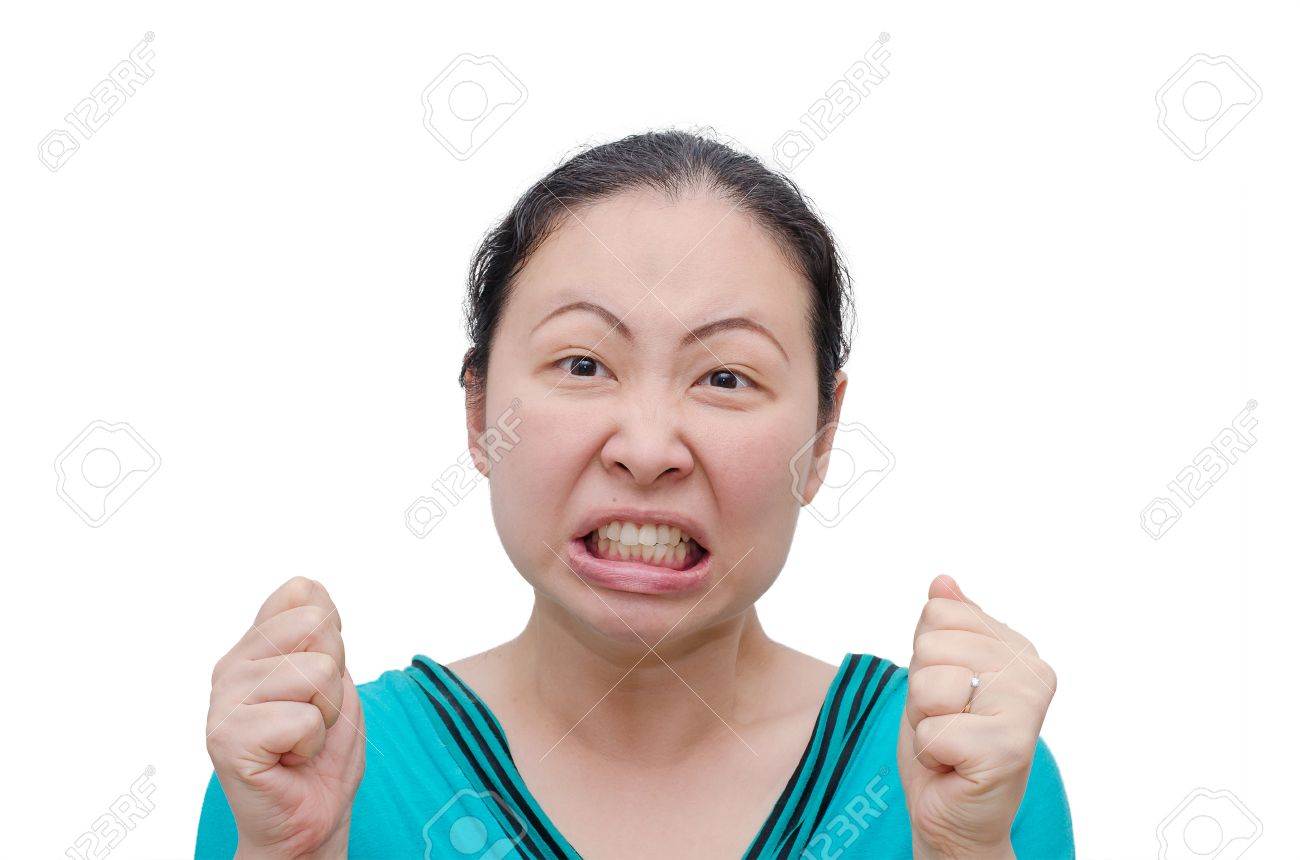 High Quality Angry Asian Woman Blank Meme Template