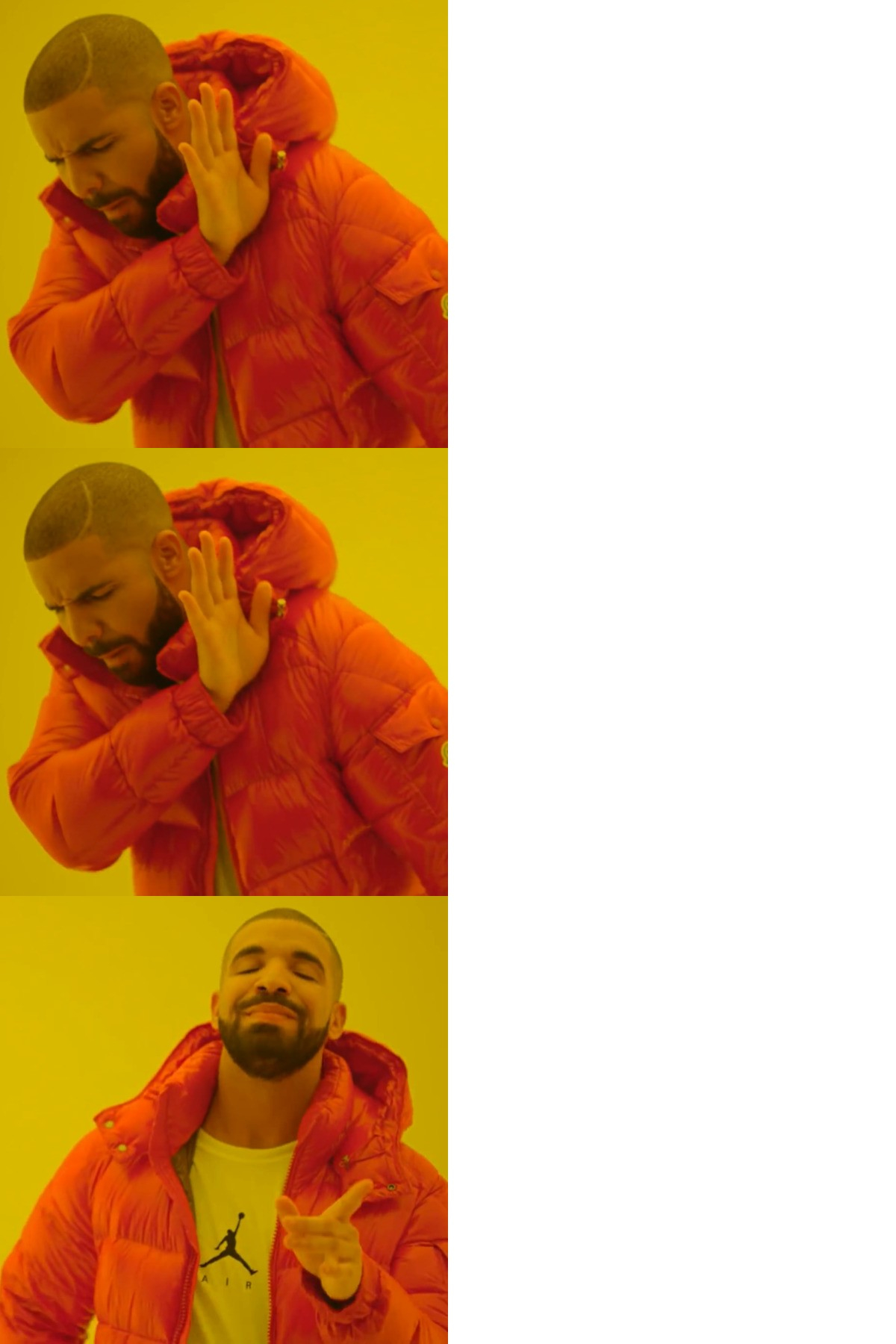 High Quality Double Drake Blank Meme Template