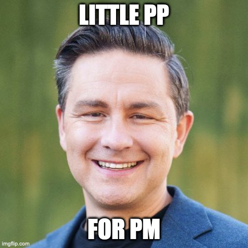 Pierre Pollievre | LITTLE PP; FOR PM | image tagged in pierre pollievre | made w/ Imgflip meme maker