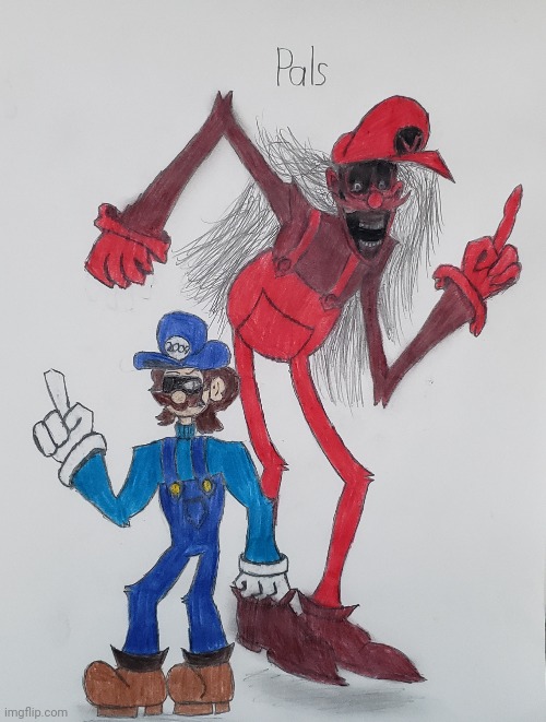 Warm up doodle after a 3 night vacation at a hotel | image tagged in mario's madness,drawing | made w/ Imgflip meme maker