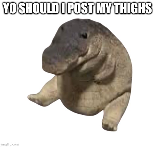 fat fuck | YO SHOULD I POST MY THIGHS | image tagged in fat fuck | made w/ Imgflip meme maker