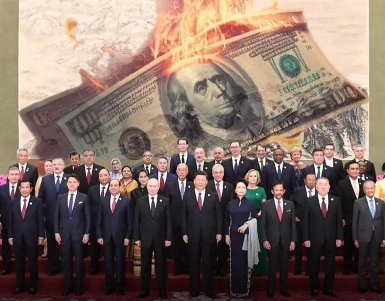 BRICS De-Dollarization scheme Blank Meme Template