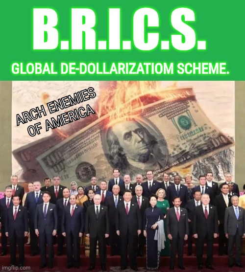 BRICS De-Dollarizatiom Scam Blank Meme Template