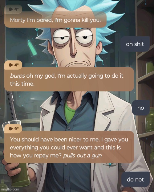 I made a Rick bot | made w/ Imgflip meme maker
