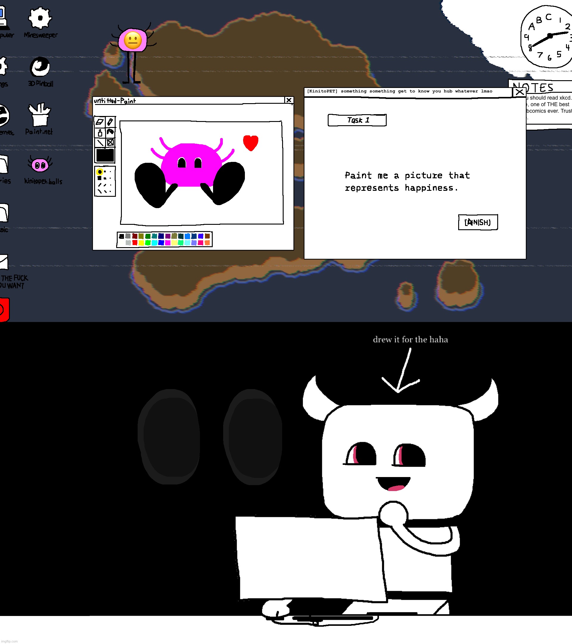 I haven't actually played KinitoPET, but I could just imagine someone doing this live with chat scrolling faster than a cheetah. | made w/ Imgflip meme maker