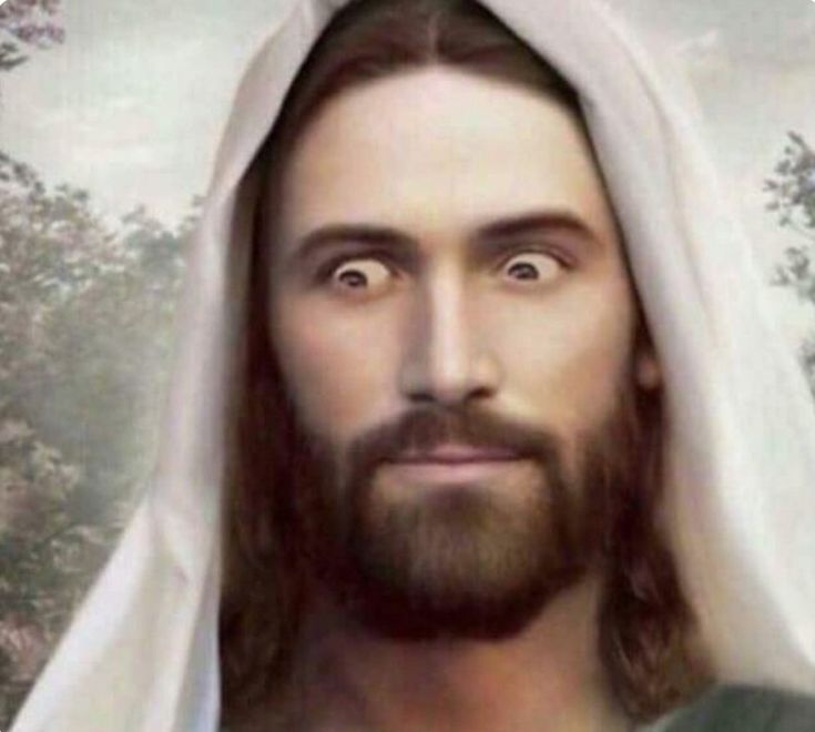 Jesus is watching you Blank Meme Template