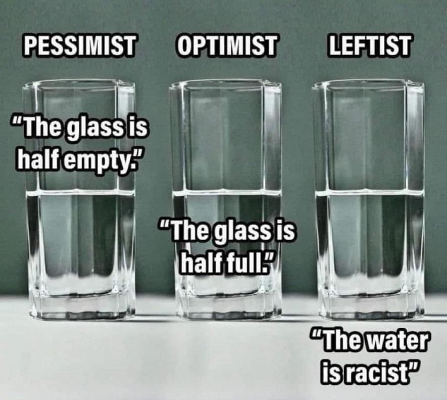 High Quality Pessimist Optimist Leftist Blank Meme Template