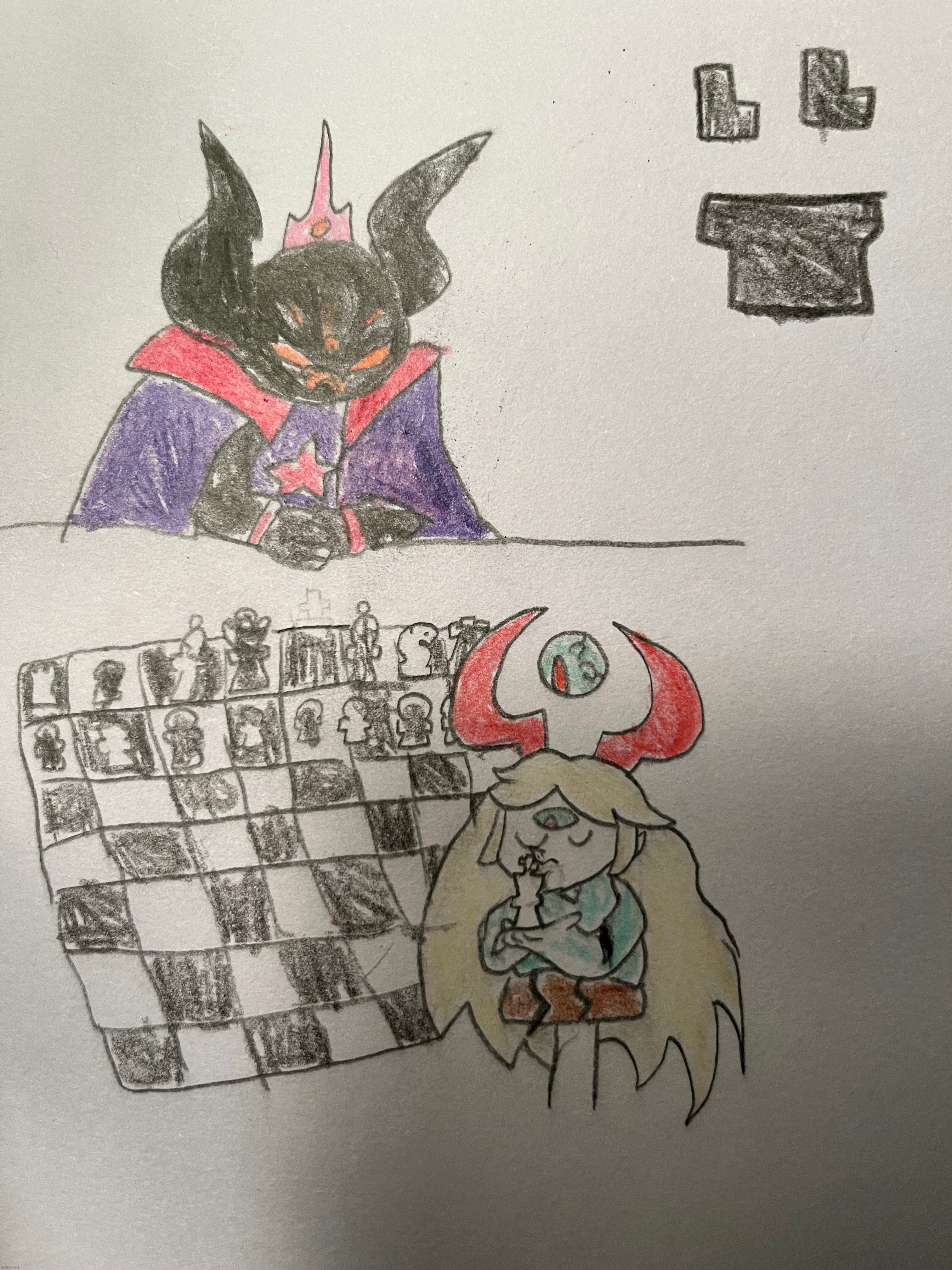 My sister colored this | made w/ Imgflip meme maker