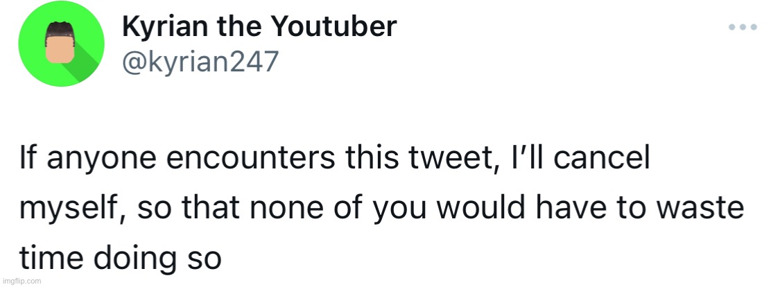 On twitter, just incase if I become controversial | made w/ Imgflip meme maker
