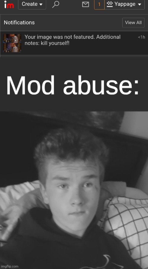 image tagged in sp3x mod abuse v2 | made w/ Imgflip meme maker