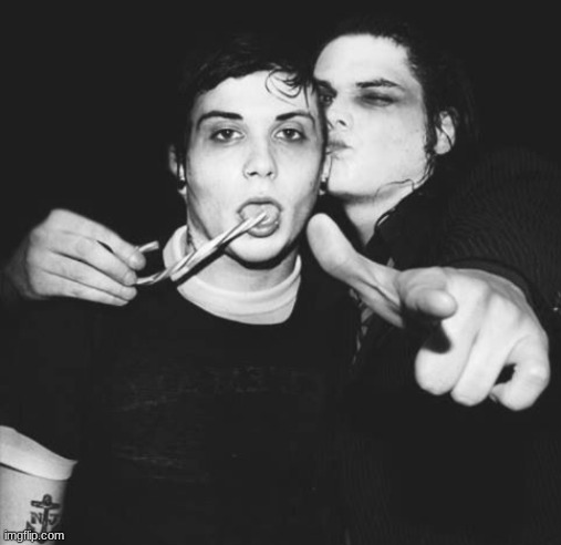 image tagged in gerard way,frank iero | made w/ Imgflip meme maker