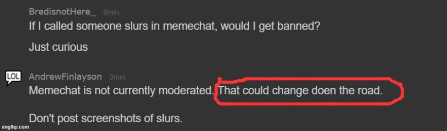 Bred told me this, I already told Banditos earlier | made w/ Imgflip meme maker