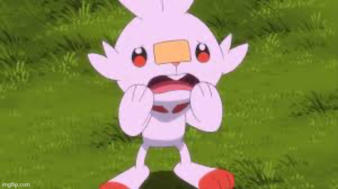 Scared scorbunny | image tagged in scared scorbunny | made w/ Imgflip meme maker