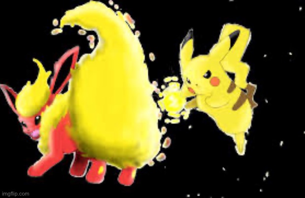 Flareon and pikachu | image tagged in flareon and pikachu | made w/ Imgflip meme maker