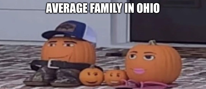 Averagely average | AVERAGE FAMILY IN OHIO | image tagged in memes,only in ohio | made w/ Imgflip meme maker