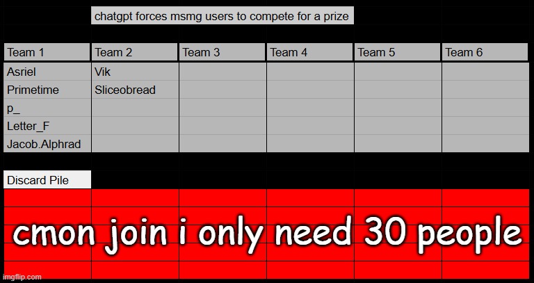 cmon join i only need 30 people | made w/ Imgflip meme maker