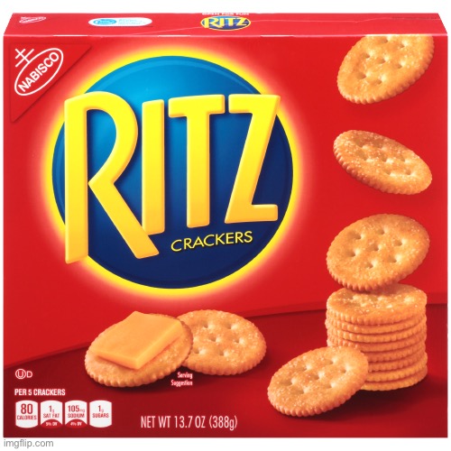 why is this a template | image tagged in nabisco ritz crackers 13 7oz box garden grocer | made w/ Imgflip meme maker
