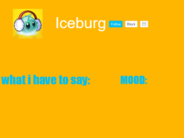 Iceburg announcement template 2.0 Blank Meme Template