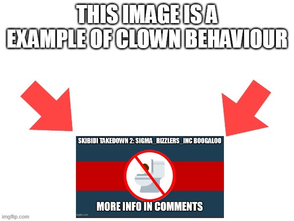 This image is a example of clown behaviour | image tagged in this image is a example of clown behaviour | made w/ Imgflip meme maker