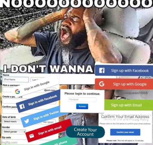 shoutout to the sites that dont force you to sign in | made w/ Imgflip meme maker