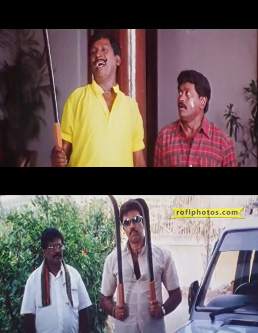 High Quality Vadivelu Sathyaraj Blank Meme Template