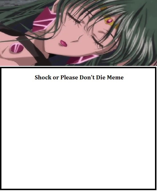 High Quality sailor pluto dies meme Blank Meme Template