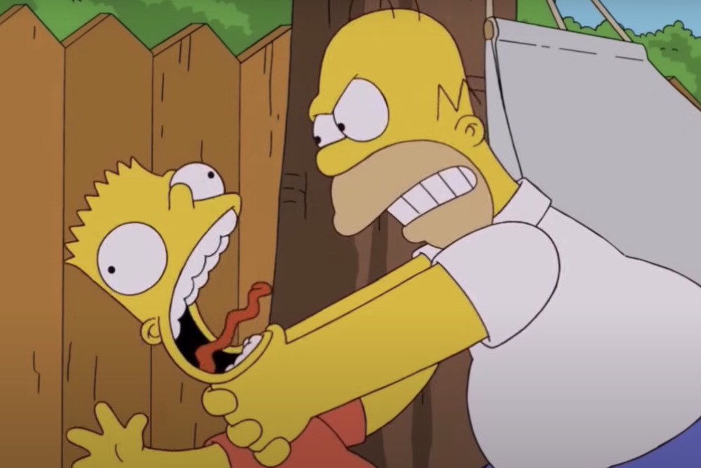 Strangled by Homer Blank Meme Template
