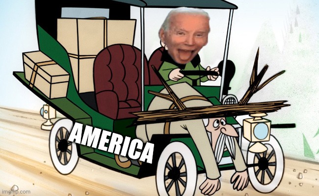 Mr Magoo Driving | AMERICA | image tagged in mr magoo driving | made w/ Imgflip meme maker