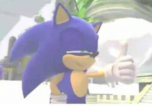 High Quality sonic approved Blank Meme Template