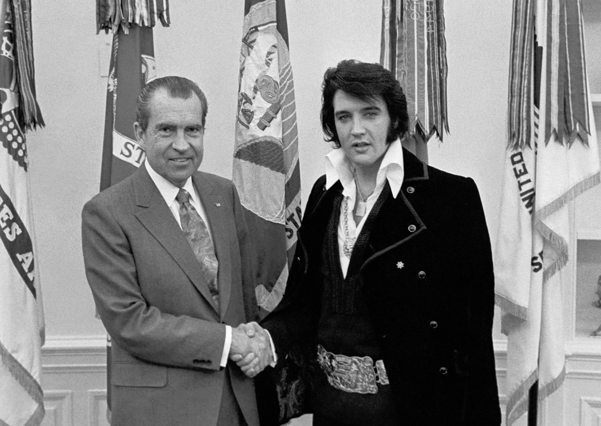 Nixon and Elvis Blank Meme Template