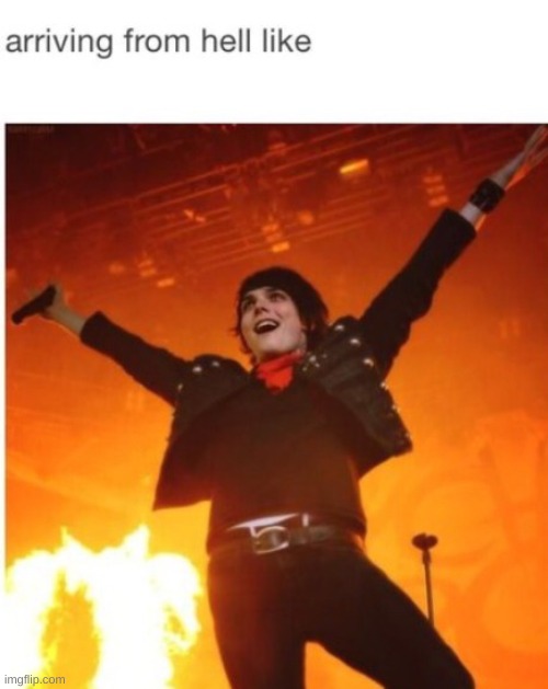 image tagged in gerard way,fire,mcr | made w/ Imgflip meme maker