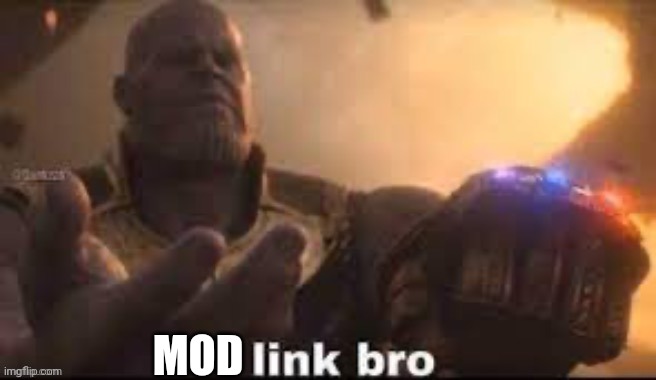 link bro | MOD | image tagged in link bro | made w/ Imgflip meme maker