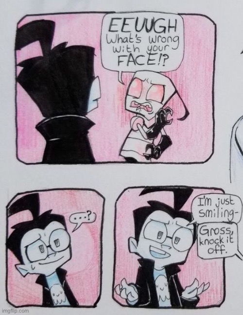 This art- (not by me) | image tagged in invader zim | made w/ Imgflip meme maker