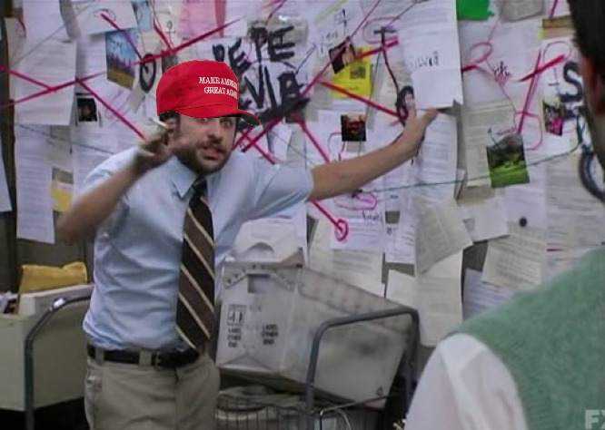 MAGA Conspiracy Guy Blank Meme Template