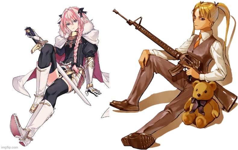 ideal relationship dynamic | image tagged in astolfo,tomboy,frost | made w/ Imgflip meme maker